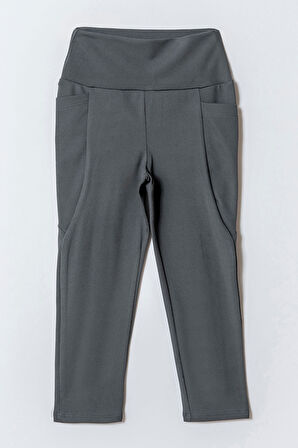 Cep Deteylı Kız Çocuk Sporcu Tayt