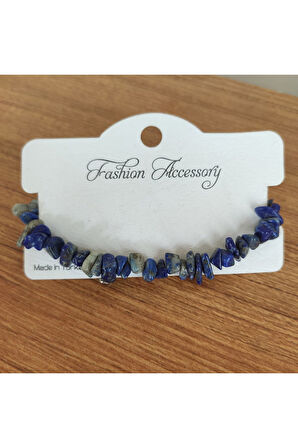 Lacivert Lapis Lazuli Doğal Taş Bileklik | 16–19 cm Ayarlanabilir - 545