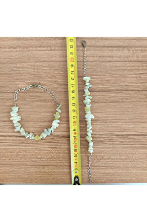 Yeşil Serpantin Doğal Taş Bileklik – Dengelenme & Doğal Enerji - 574