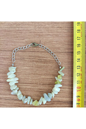 Yeşil Serpantin Doğal Taş Bileklik – Dengelenme & Doğal Enerji - 574