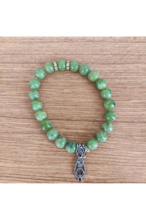 Doğal Yeşim Taşı Bileklik - 583