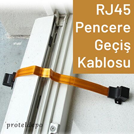 IRENIS RJ45 Ethernet Pencere Geçiş Kablosu, 10 Mbps