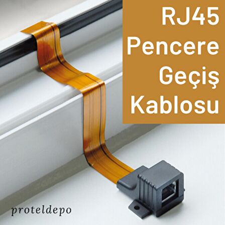IRENIS RJ45 Ethernet Pencere Geçiş Kablosu, 10 Mbps