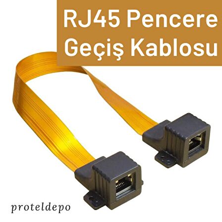 IRENIS RJ45 Ethernet Pencere Geçiş Kablosu, 10 Mbps