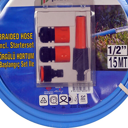 Plahosan Opp 1/2 15 Metre Hortum Set SULAMA SETİ