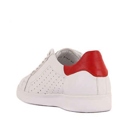 Sail Lakers - Beyaz Deri, Zımbalı Erkek Sneaker