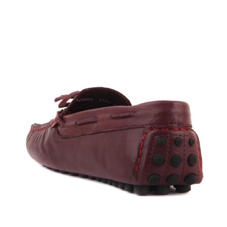 Sail Lakers - Bordo Deri Erkek Loafer