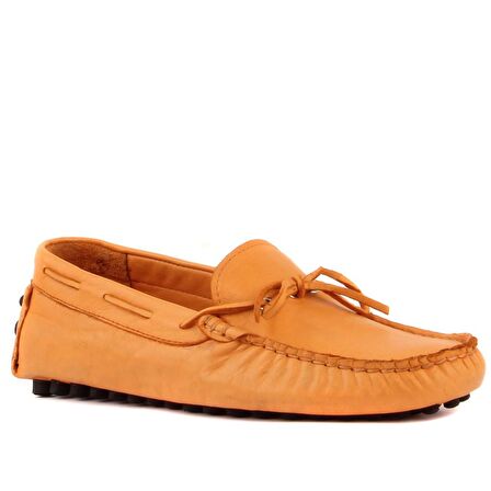 Sail Lakers - Turuncu Deri Erkek Loafer