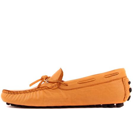 Sail Lakers - Turuncu Deri Erkek Loafer