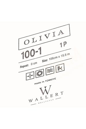 balıksırtı desenli duvar kağıdı 100-1 (vizon) | wallert olivia, kağıt taban taban + vinil kaplama - 16.5 m²