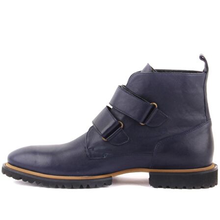 Sail Lakers - Lacivert Deri Cırtlı Eva Taban Erkek