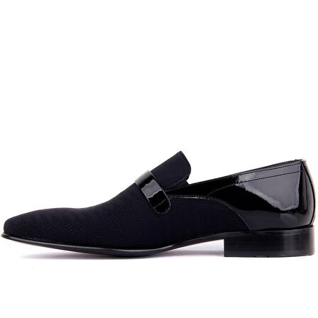 Fosco - Siyah Rugan Erkek Klasik Ayakkabı