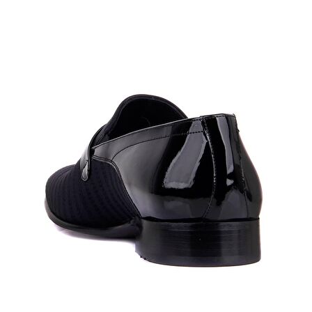 Fosco - Siyah Rugan Erkek Klasik Ayakkabı