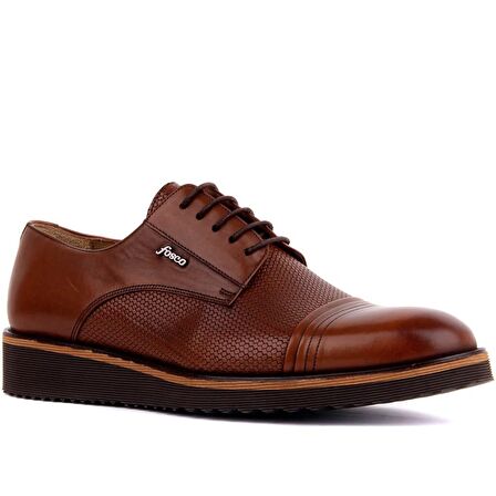 Fosco - Taba Deri Erkek Günlük Ayakkabı