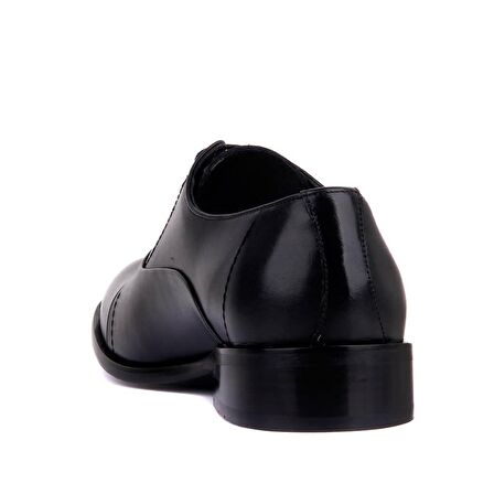 Fosco - Siyah Deri Neolit Erkek Klasik Ayakkabı