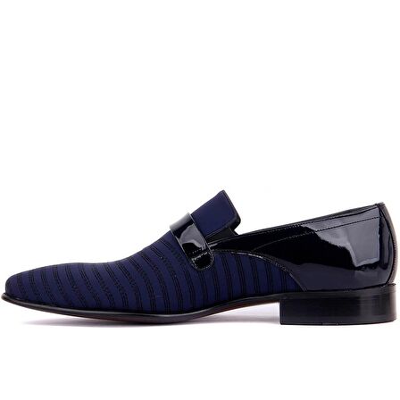 Fosco - Lacivert Rugan Erkek Klasik Ayakkabı