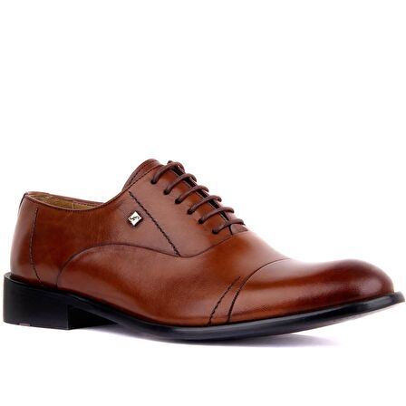 Fosco - Taba Deri Neolit Erkek Klasik Ayakkabı