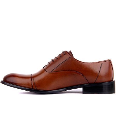 Fosco - Taba Deri Neolit Erkek Klasik Ayakkabı