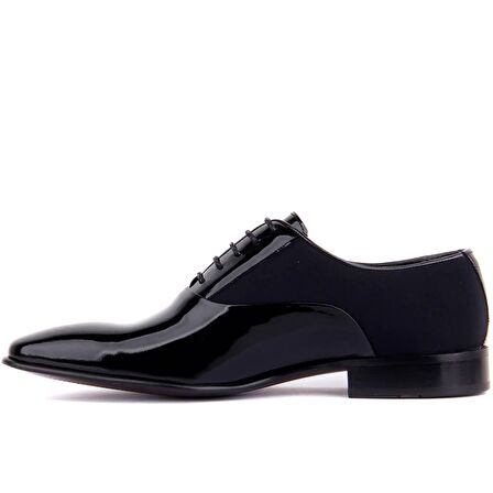 Fosco - Siyah Rugan Erkek Klasik Ayakkabı