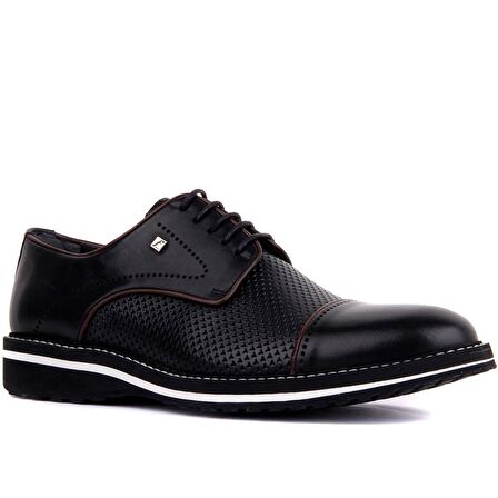 Fosco - Siyah Deri Eva Erkek Günlük Ayakkabı