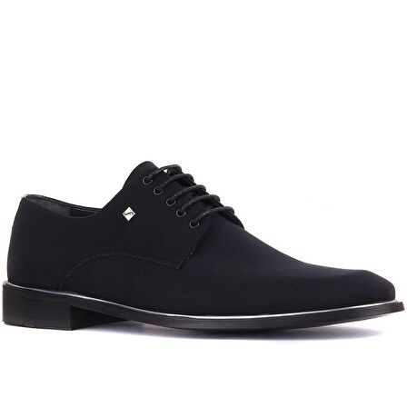 Fosco - Siyah Bağcıklı Erkek Klasik Ayakkabı