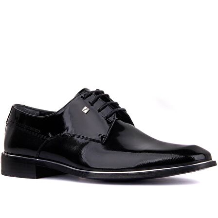 Fosco - Siyah Rugan Neolit Erkek Klasik Ayakkabı