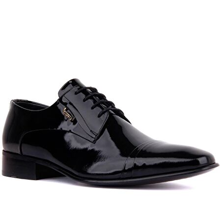 Fosco - Siyah Rugan Neolit Erkek Klasik Ayakkabı