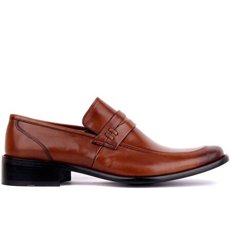 Fosco - Taba Deri Neolit Erkek Klasik Ayakkabı