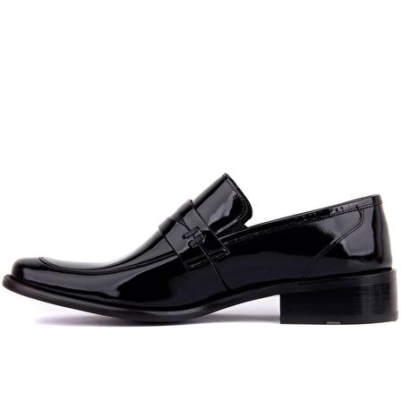 Fosco - Siyah Rugan Neolit Erkek Klasik Ayakkabı