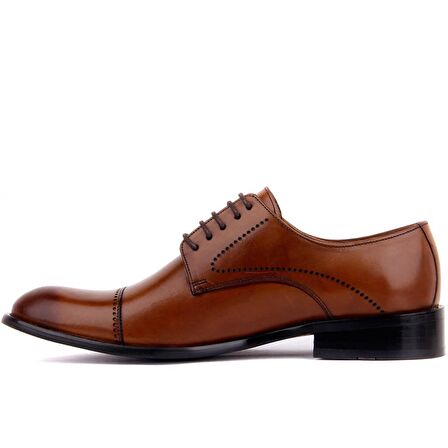 Fosco - Taba Deri Neolit Erkek Klasik Ayakkabı