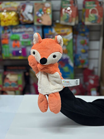 Peluş 25 cm El Kuklası Turuncu Tilki