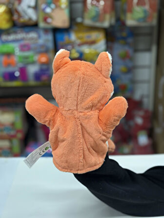 Peluş 25 cm El Kuklası Turuncu Tilki