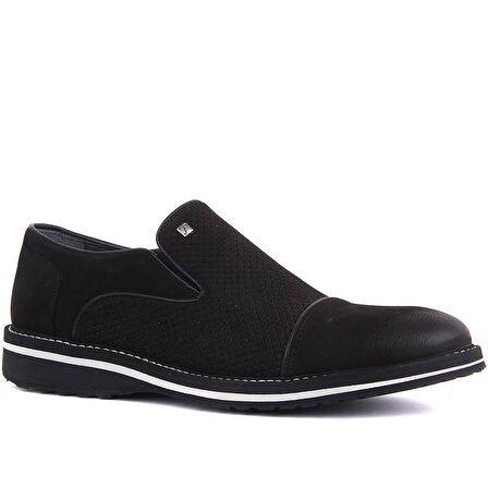 Fosco - Siyah Nubuk Erkek Günlük Ayakkabı