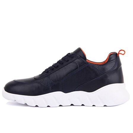 Sail Lakers - Lacivert Deri Erkek Sneaker