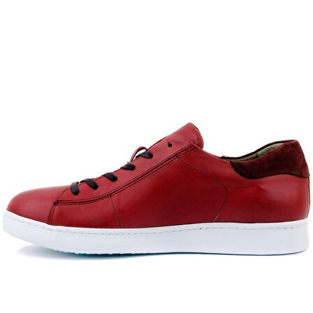 Sail Lakers - Bordo Deri Erkek Sneaker