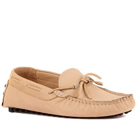 Sail Lakers - Bej Deri Erkek Loafer