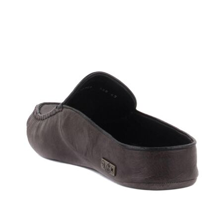 Sail Lakers - Koyu Yeşil Deri Erkek Ev Terliği