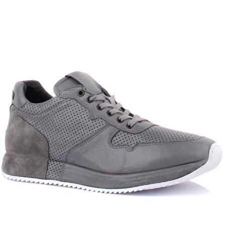 Sail Lakers - Gri Süet, Deri Erkek Sneaker