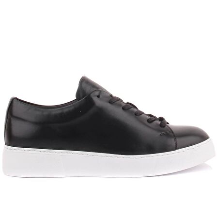 Sail Lakers - Siyah Deri Bağcıklı Erkek Sneaker