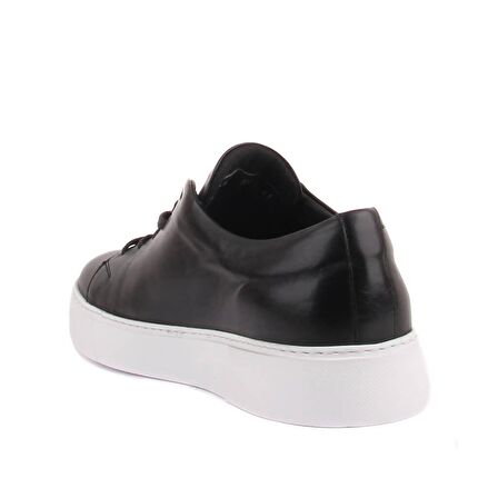 Sail Lakers - Siyah Deri Bağcıklı Erkek Sneaker