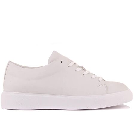 Sail Lakers - Beyaz Deri Bağcıklı Erkek Sneaker