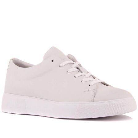 Sail Lakers - Beyaz Deri Bağcıklı Erkek Sneaker