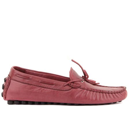 Sail Lakers - Bordo Deri Erkek Loafer