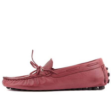 Sail Lakers - Bordo Deri Erkek Loafer