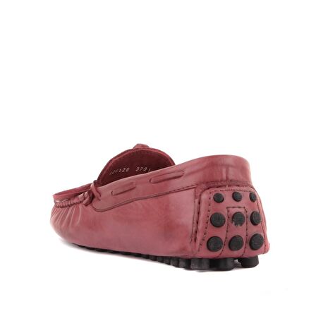 Sail Lakers - Bordo Deri Erkek Loafer