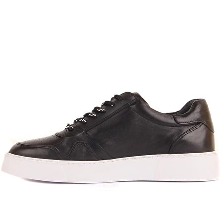 Sail Lakers - Siyah Deri Bağcıklı Erkek Sneaker