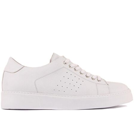 Sail Lakers - Beyaz Deri Bağcıklı Erkek Sneaker