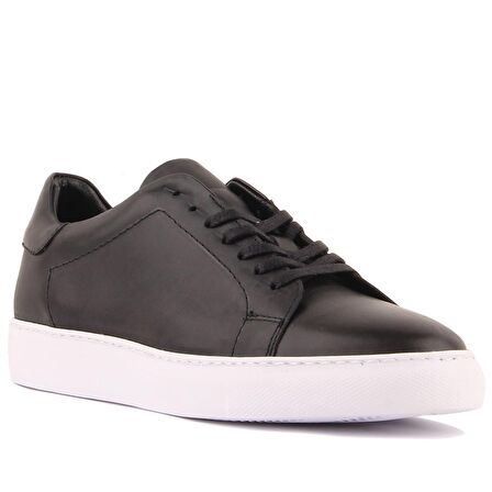 Sail Lakers - Siyah Deri Erkek Sneaker