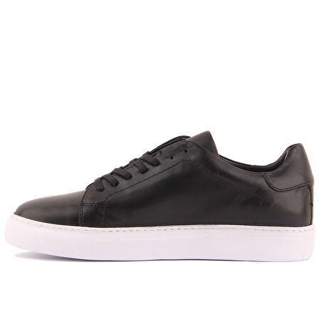 Sail Lakers - Siyah Deri Erkek Sneaker