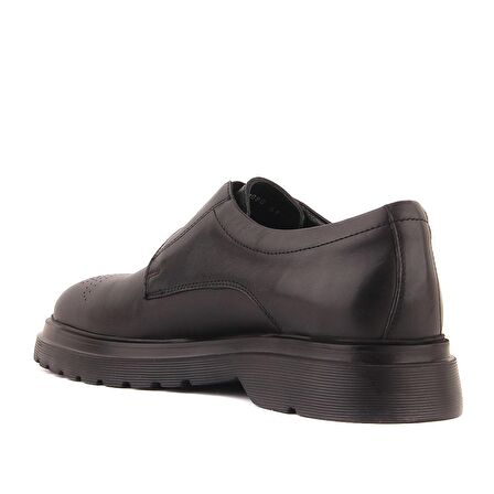 Sail Lakers - Siyah Deri Bağcıksız Erkek Ayakkabı